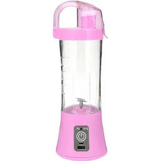 Фитнес блендер Q&Q Qllipin Juice Cup OL-602 аккумуляторный портативный с поилкой розовый - фото 1