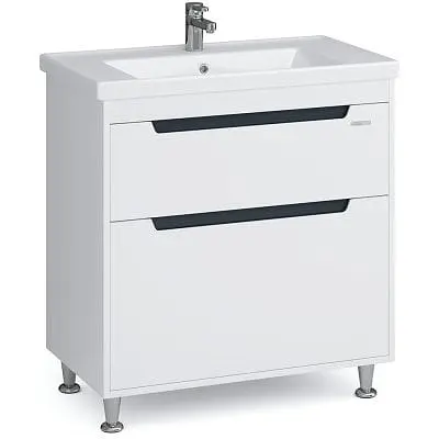 Тумба підлогова Sanwerk Грета 80 Білий з умивальником New Line (MV0000885) Білий - фото 1