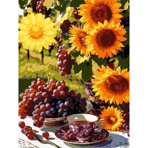 Картина по номерам Strateg Подсолнечное лето 30х40 см (SS-1255) - фото 1
