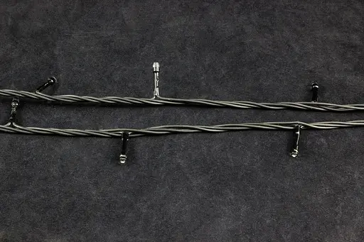 Світлодіодна гірлянда вулична на будинок Нитка 60 метрів Біла 600 лампочок Laplandia від мережі новорічна, чорний ПВХ провід (w.01.6B.600.F+) - фото 3