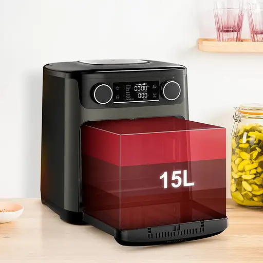 Мультипечь Tefal Easy Fry Multifunctional 1800Вт механическое упр. 9 программ пластик черный - фото 6