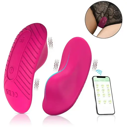 Вібратор в трусики кліторальний смарт Runway АРР міні вібратор. Рожевий