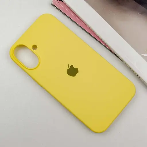 Чехол Epik Silicone Case Full Protective AA для Apple iPhone 16 Plus 6.7 Желтый/Yellow - фото 2