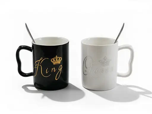 Набір кухлів порцелянових Interos King&Queen LOVE 300 мл 2 шт (445-14) - фото 4