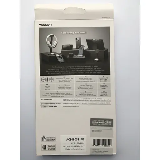 Оригинальный противоударный чехол Spigen Slim Armor (MagFit) MagSafe для iPhone 16 Pro Max Gunmetal ACS08033 - фото 3
