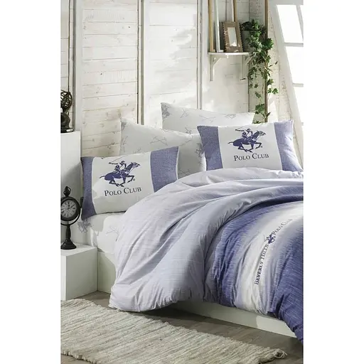 Комплект постільної білизни Beverly Hills Polo Club Євро Блакитний 000165528