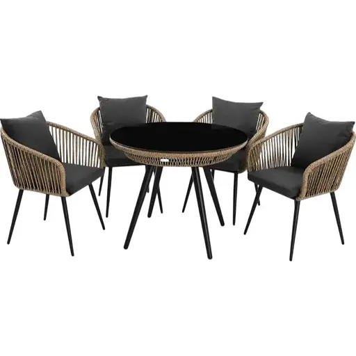 Комплект садових меблів Di Volio Rieti бежевий, сірий