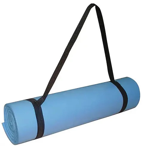 Коврик спортивный Toorx Rolled 160 х 50 х 0,8 см для йоги и фитнеса Azzurro (MAT-160) - фото 1