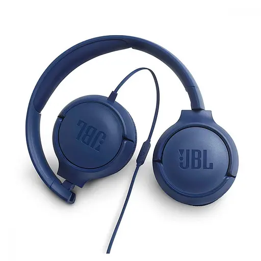 Навушники з мікрофоном JBL T500 Blue (JBLT500BLU) - фото 6