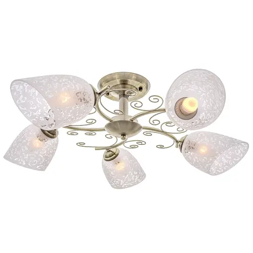 Люстра стельова Brille в спальню E27 60W BZ (LK-579C/5) - фото 2