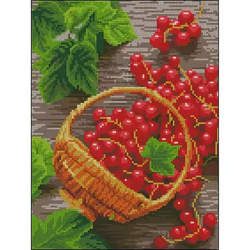 Алмазна мозаїка Strateg Порічка 30х40 см без підрамника (ZAV3040-31) - фото 1