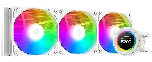 СВО ID-Cooling Space LCD SL360 XE White (SL360 XE White) - фото 1