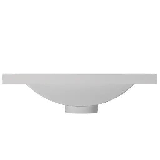 Раковина глянцева врізна Amidicon Liza 60 600x480 з литого каменю LIZA_60_HL, Білий - фото 5