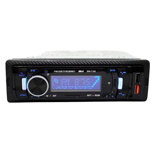 Автомобільний мультимедійний ресивер 1DIN з Bluetooth і RGB-підсвіткою, магнітола з підтримкою USB, TF/microSD і AUX, MP3 - фото 2