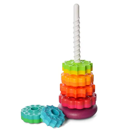 Дитяча розвиваюча іграшка "Пірамідка" Bambi 17403 кільця на спіралі 6 штук - фото 3