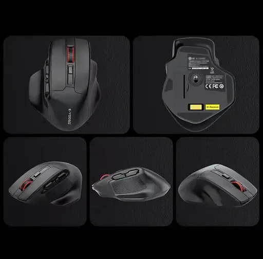 Ігрова комп'ютерна миша E-YOOSO X-31 мишка з USB приймачем 2.4G і 4800 DPI, чорна  - фото 3