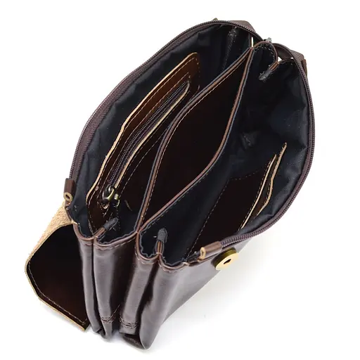 Кожаная мужская сумка TARWA 23.5х14.5х4 см sum0026121 - фото 2