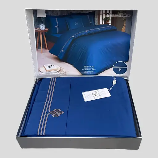 Постільна білизна Navy Brown Сатин Преміум Maison D'or pbe0051918 - фото 1