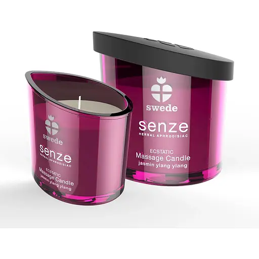 Масажна свічка Senze Ecstatic Massage Candle жасмин/іланг-іланг, 50 мл - фото 3