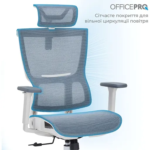 Офисное кресло OfficePro Elegant OC660-W-DG-DG White/Dark Gray [148665] - фото 13