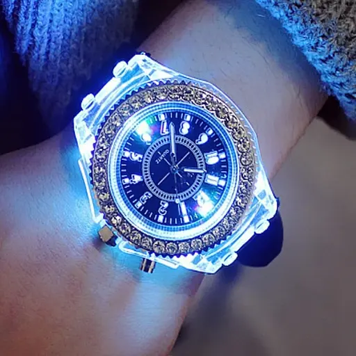 Наручний годинник жіночий Geneva Lighter Срібний (2424) - фото 2