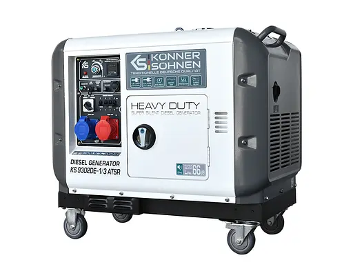 Генератор дизельний Konner&Sohnen 7/7.5 кВт KS 9302DE-1/3 ATSR - фото 3