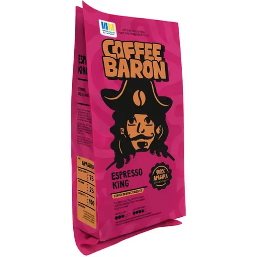 Кава мелена Coffee Baron Espresso King 200 г - фото 1