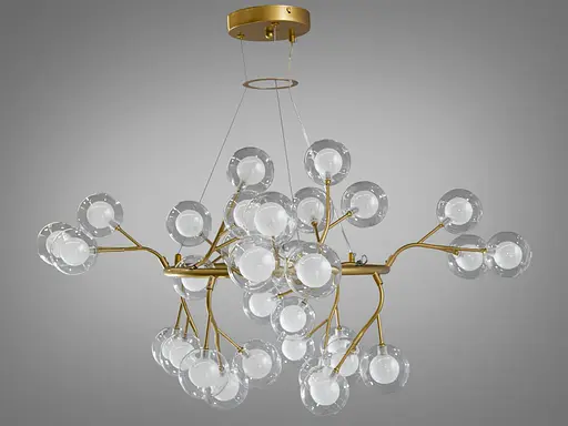 Розкішні новинки 2024 підвісна люстра в залу "Світлячок", 36 ламп - фото 1