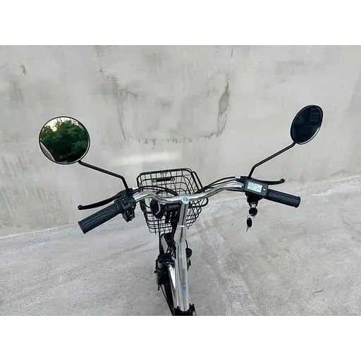Электровелосипед E-scooter V12 двухместный 18 дюймов 600W 48V 16Ah + раскладной багажник сиденье - фото 10