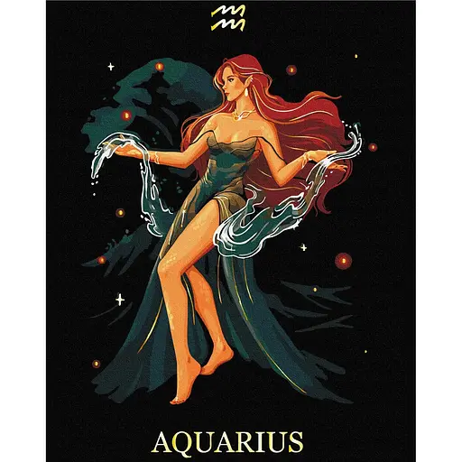 Картина за номерами на підрамнику Brushme Водолій Соломія Ковальчук