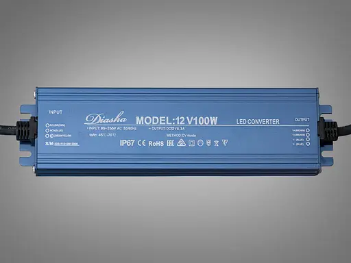 Блок живлення 12В, для підключення LED стрічки, 100Вт, 8.33А - фото 2