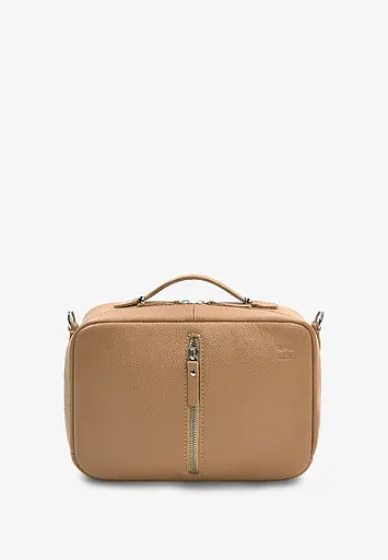 Женская кожаная сумка Avenue карамель флотар - фото 3