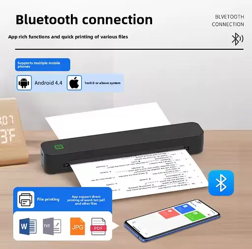 Беспроводной портативный термопринтер А4 - фото 7