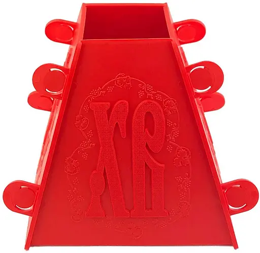 Форма для творожной и сырной пасхи (средняя) 0.5 кг, Kitchette Красный 81645 - фото 3