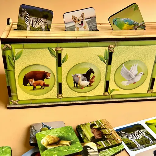 Настільна розвиваюча гра "Види тварин" Ubumblebees (ПСФ110) PSF110 комодик-сортер - фото 5