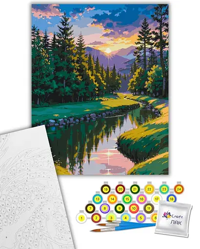 Набор для росписи ArtCraft На рассвете 40 x 50 см (11038-AC) - фото 2