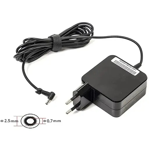 Блок живлення для ноутбуків PowerPlant ASUS 220V, 19V 40W 2.1A (2.5*0.7) wall mount