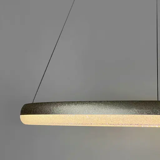 LED люстра подвесная в кольцевом корпусе Ø 83 см Line F | Ст. MJ342-800 Ice Flower Silver - фото 3