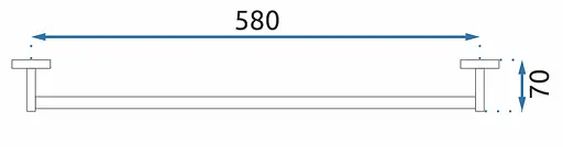 Вішалка для рушника Rea Mist 1 хром REA-80015 Хром - фото 3