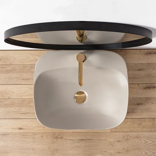 Умивальник Rea Luiza 50 grey mat накладний REA-U5601, Сірий - фото 5