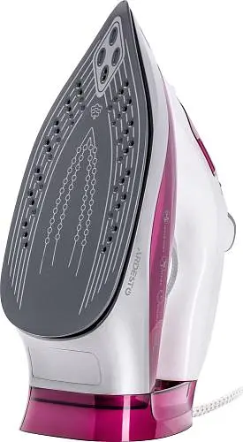 Утюг Ardesto IR-C2230-BUR, White/Purple, 2200 Вт, керамика, паровой удар, резервуар 300 мл, защита от кальцинации, антикапля, плавная регулировка мощности пара, автоматическое отключение, мерный стакан для воды, горизонтальное отпаривание - фото 2