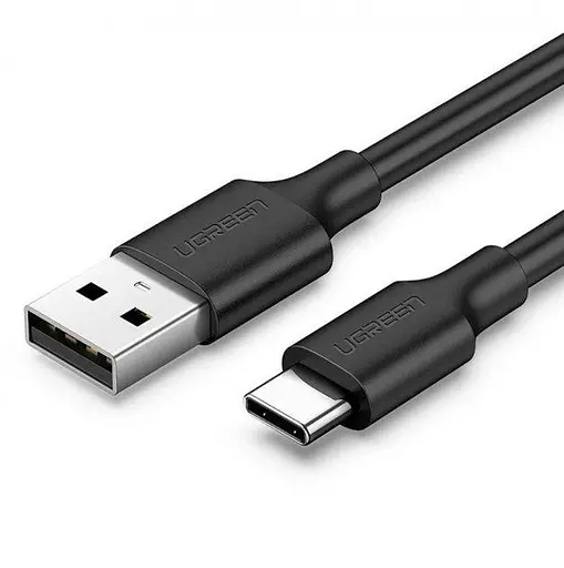 Кабель Ugreen US287 USB 2.0 to USB Type-C Cable Nickel Plating 3A 0.5 м чорний (60115)