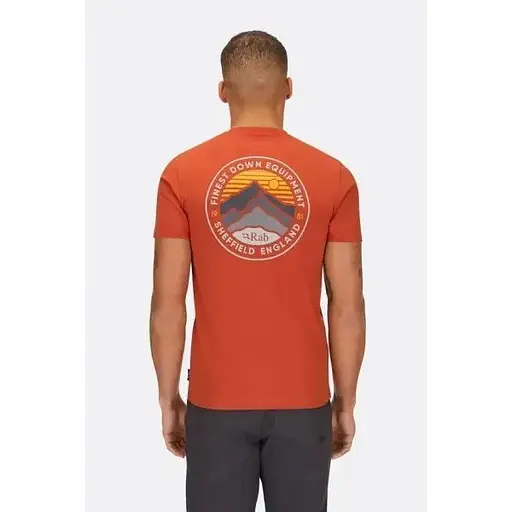 Футболка Rab Basecamp 3 Peak Tee M Orange Red (1033-RB QCC-05-RCY-MED) - фото 2