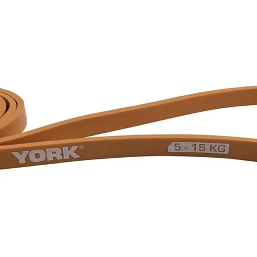 Резинка для фитнеса York Fitness 5-15кг - 2080x13x4,5 мм, оранжевый - фото 3
