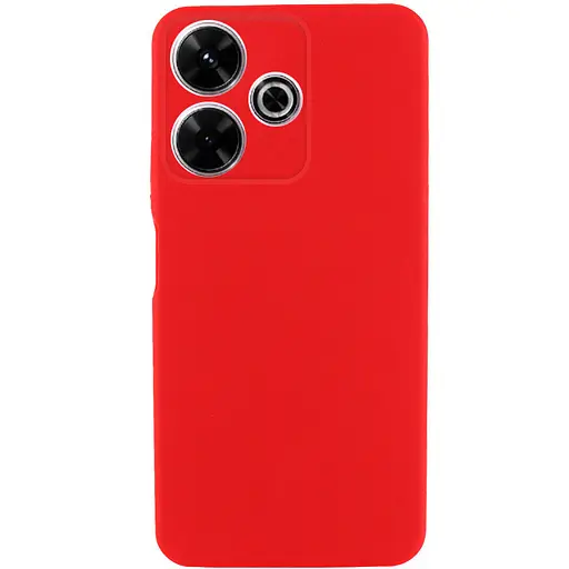 Чехол Getman TPU Liquid Silk Full Camera для Xiaomi Redmi 13 4G/Poco M6 4G Красный/Red