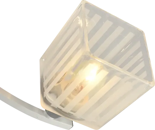 Люстра декоративна V XA1394/3 White+Chrome на 3 плафонів - фото 4