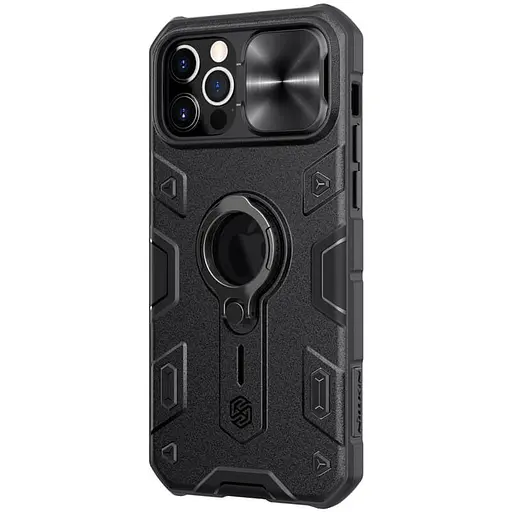 Чохол TPU+PC Nillkin CamShield Armor шторка на камеру для Apple iPhone 12 Pro Max 6.7 Чорний - фото 4