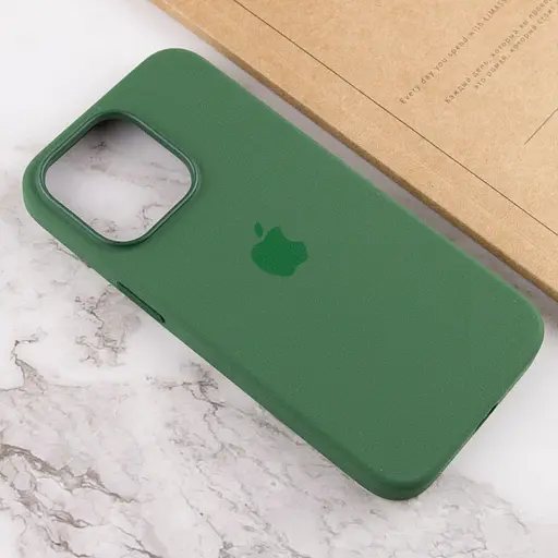 Чохол Epik Silicone case AAA with Magsafe and Animation для Apple iPhone 13 Pro 6.1 Зелений/Clover - фото 7
