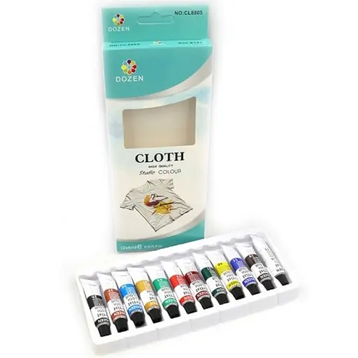 Набор красок для одежды Dozen Bambi DSCN0674, 12 шт по 6 мл - фото 1