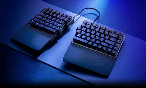 Клавіатура ASUS ROG Falcata Split 83key Magnetic Switch USB-A/WL/BT EN RGB Black (90MP043H-BKUA20) - фото 12